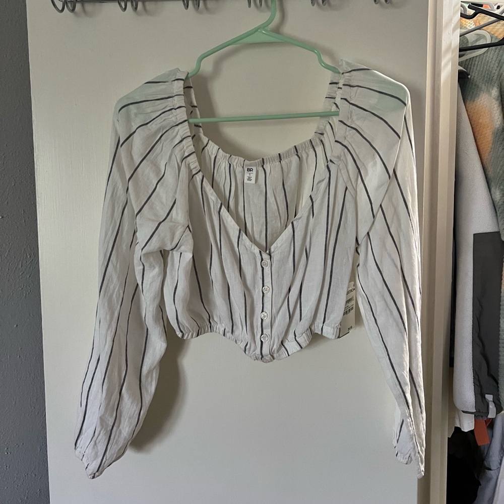 BP Nordstrom white long sleeve top